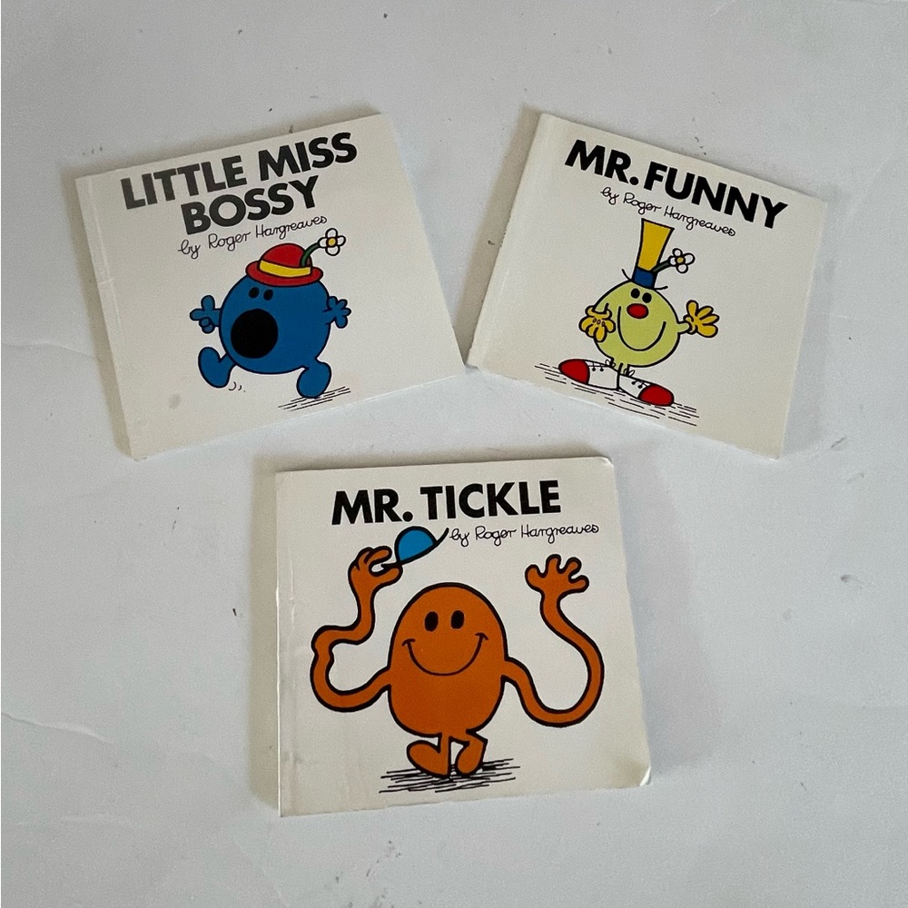 Littleโ Miss Bossy, Mr.Funny, Mr.Tickle books